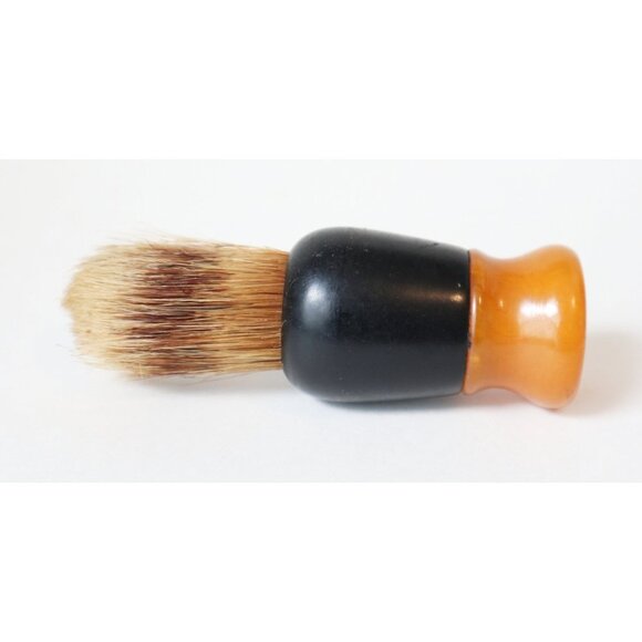 2 Vintage Shaving Brush  Badger Plastic & Bakelite Butterscotch 1930's - Picture 4 of 8
